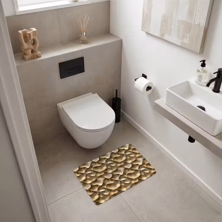 WC Mat - Abstract - Antiek - Goud — 6