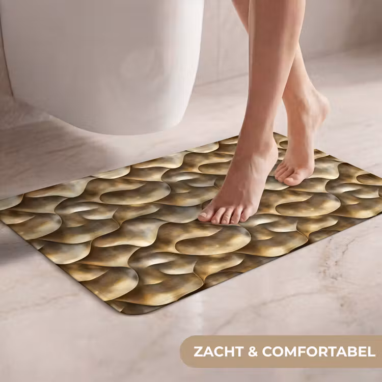 WC Mat - Abstract - Antiek - Goud — 7