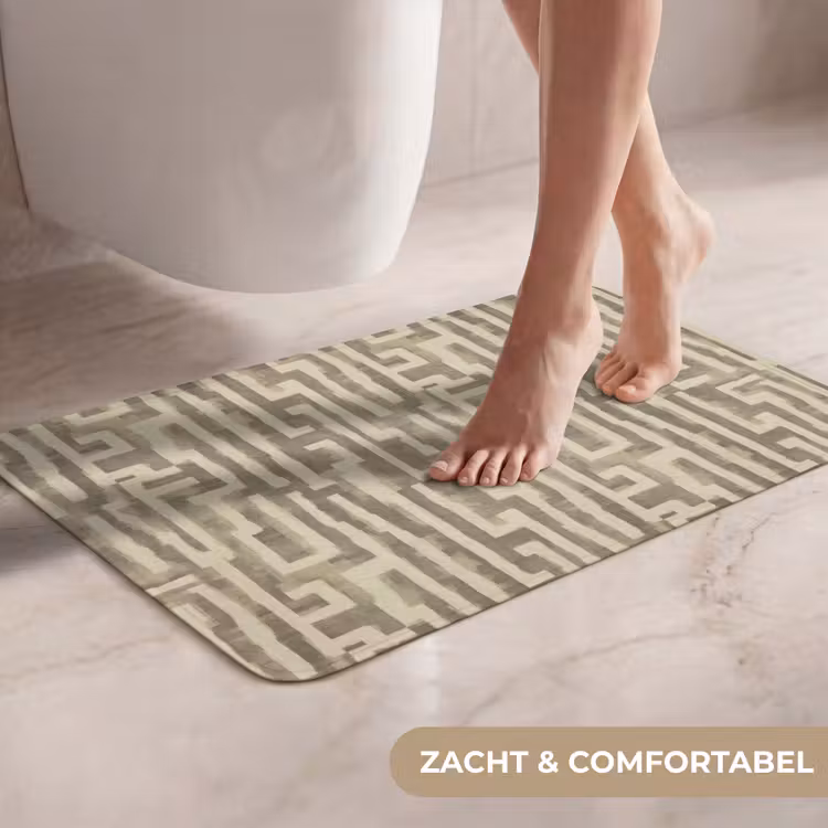 WC Mat - Abstract - Geometrisch - Groen — 7