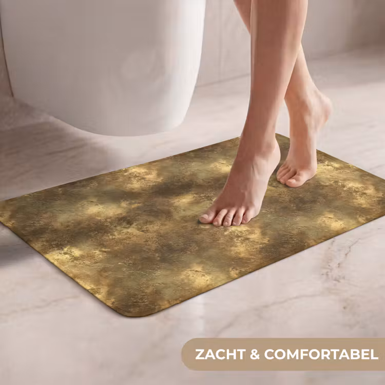 WC Mat - Antiek - Metaallook - Goud — 7