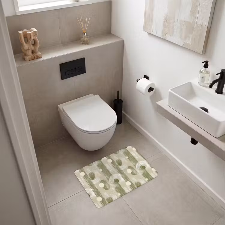 WC Mat - Artistiek - Modern - Groen — 6