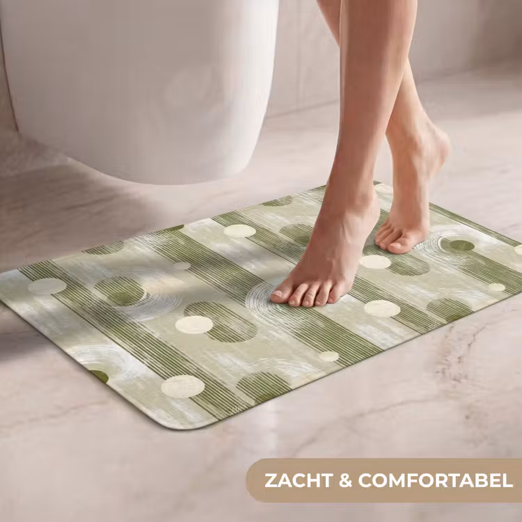 WC Mat - Artistiek - Modern - Groen — 7