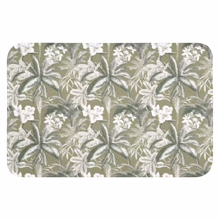 WC Mat - Botanisch - Bloemen - Groen — 1