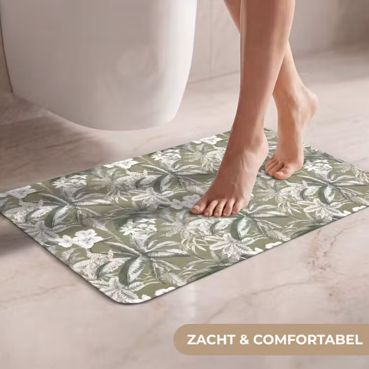 WC Mat - Botanisch - Bloemen - Groen — 7