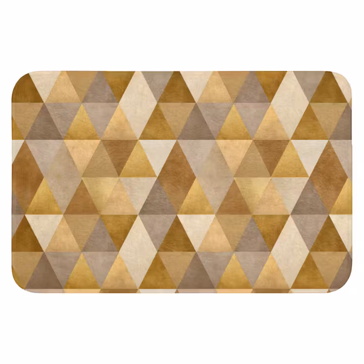 WC Mat - Geometrisch - Driehoek - Goud — 1