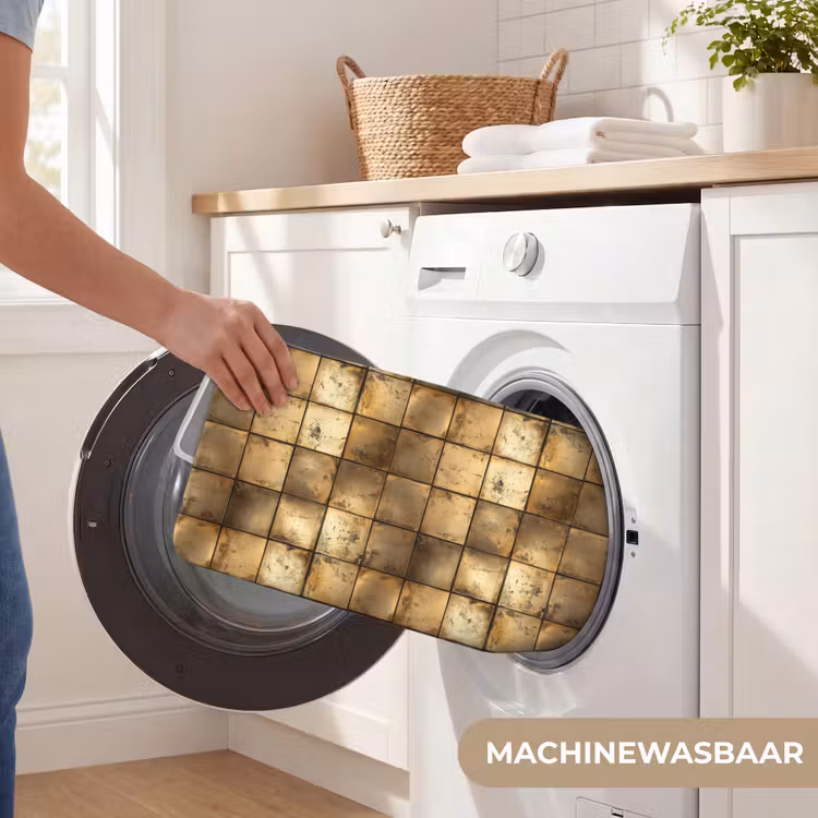 WC Mat - Geometrisch - Tegels - Goud — 5