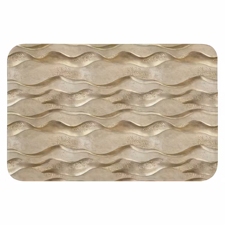 WC Mat - Golven - Patroon - Goud — 1