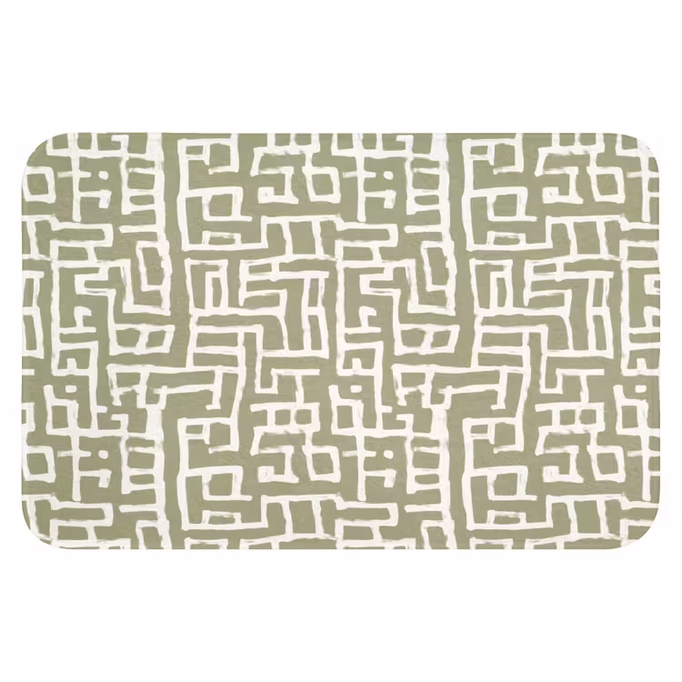 WC Mat - Grafisch - Patroon - Groen — 1