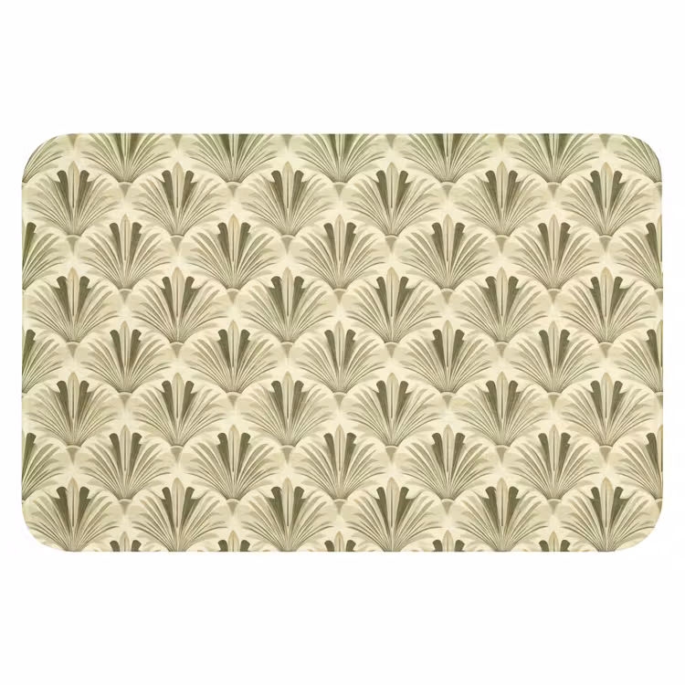 WC Mat - Klassiek - Waaier - Groen — 1