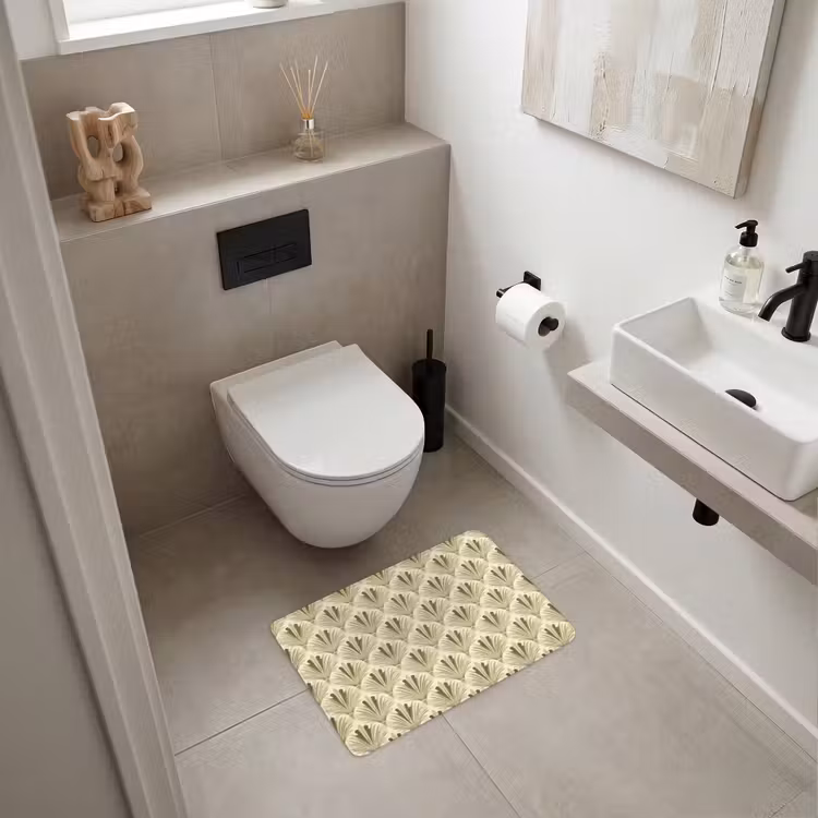 WC Mat - Klassiek - Waaier - Groen — 6