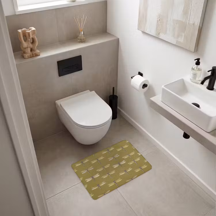 WC Mat - Libellen - Patroon - Groen — 6