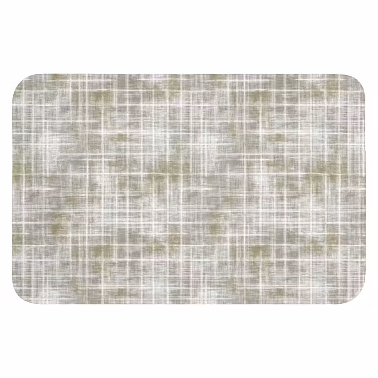 WC Mat - Linnen - Patroon - Groen — 1