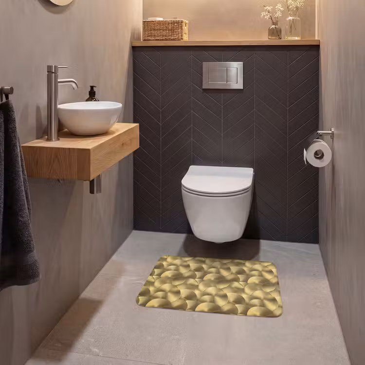 WC Mat - Modern - Cirkel - Goud — 2