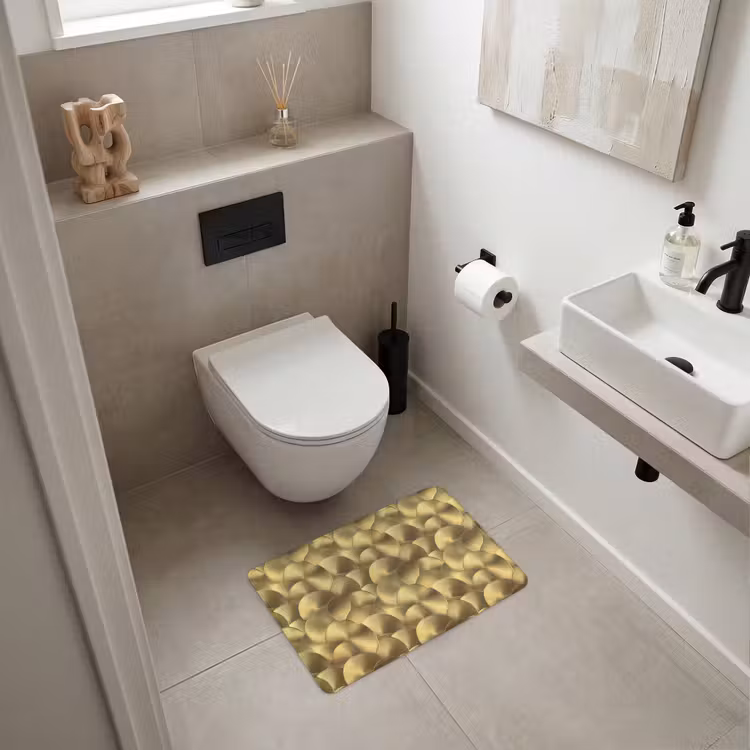 WC Mat - Modern - Cirkel - Goud — 6