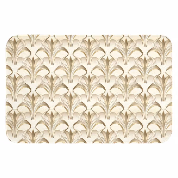 WC Mat - Ornament - Barok - Goud — 1