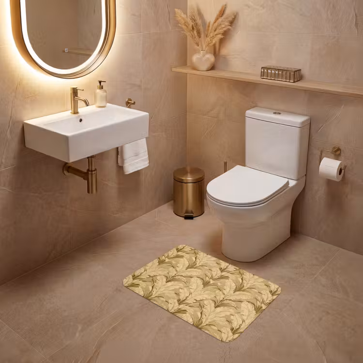 WC Mat - Palmbladeren - Klassiek - Groen — 4