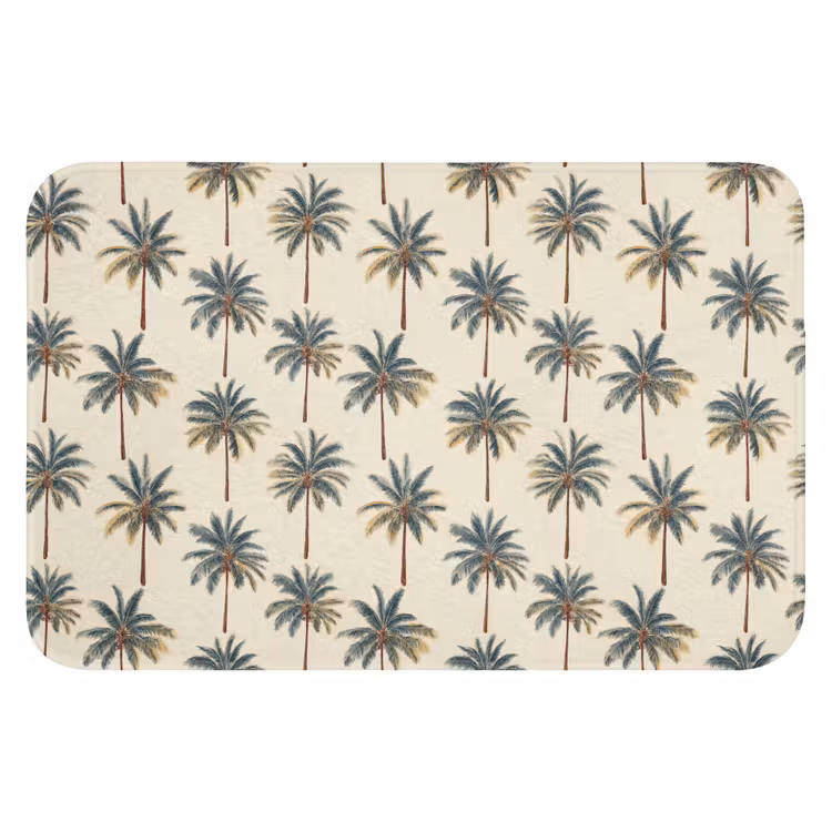 WC Mat - Palmbomen - Tropisch - Groen — 1