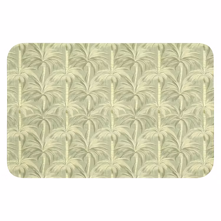 WC Mat - Palmwoud - Tropisch - Groen — 1