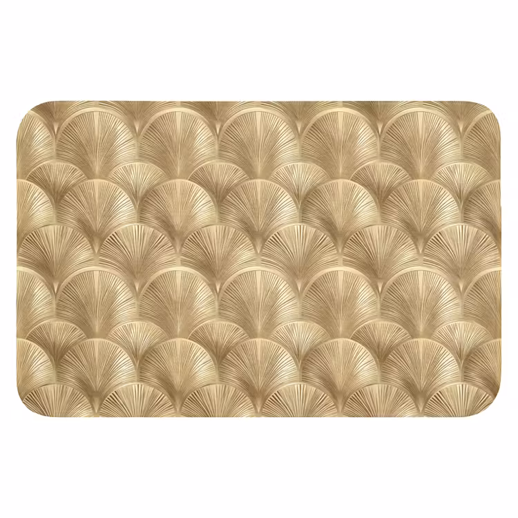 WC Mat - Patroon - Waaier - Goud — 1