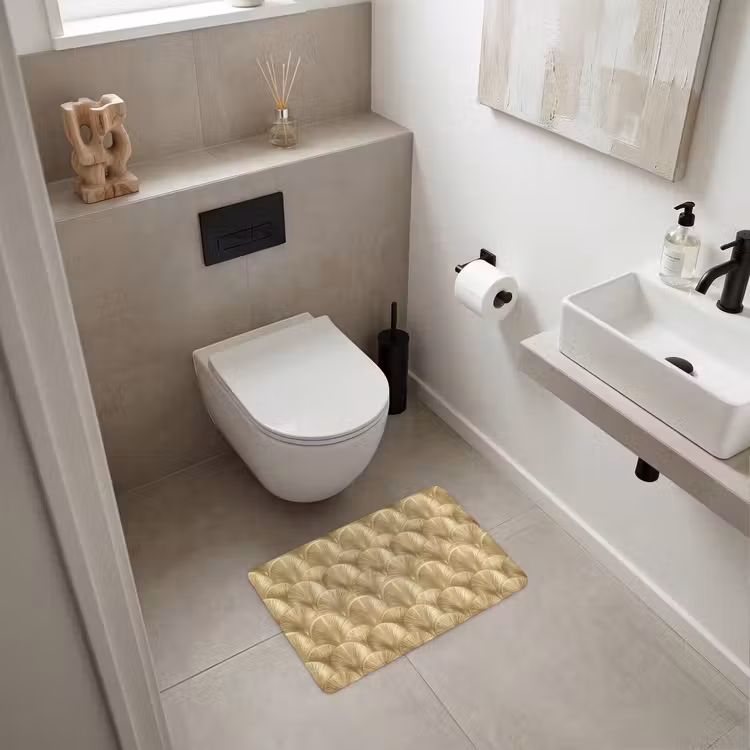 WC Mat - Patroon - Waaier - Goud — 6