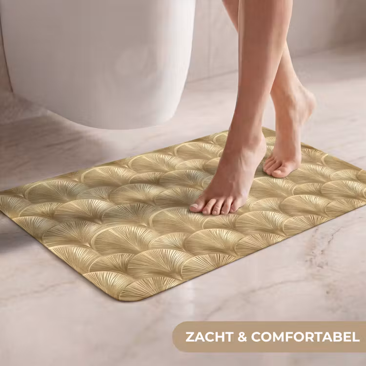WC Mat - Patroon - Waaier - Goud — 7