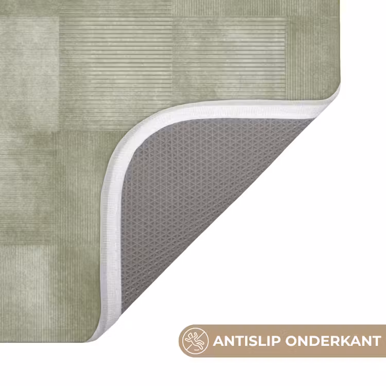 WC Mat - Vlakken - Rustiek - Groen — 3