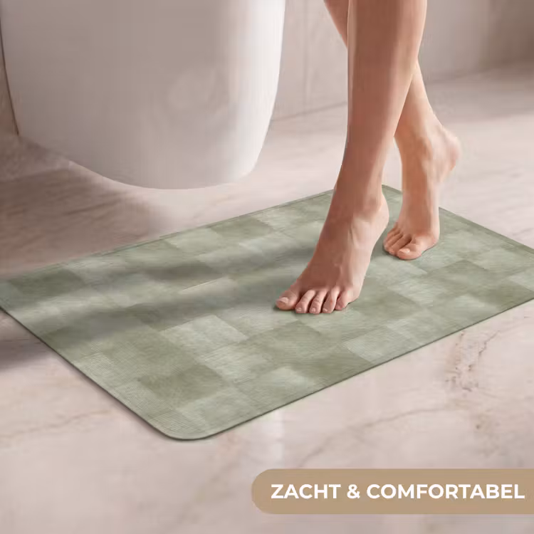 WC Mat - Vlakken - Rustiek - Groen — 7