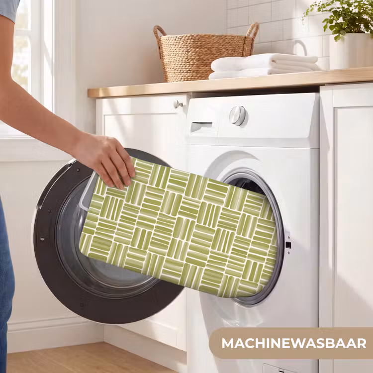 WC Mat - Vlecht - Patroon - Groen — 5