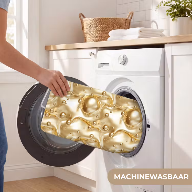 WC Mat - Vloeibaar - Druppels - Goud — 5