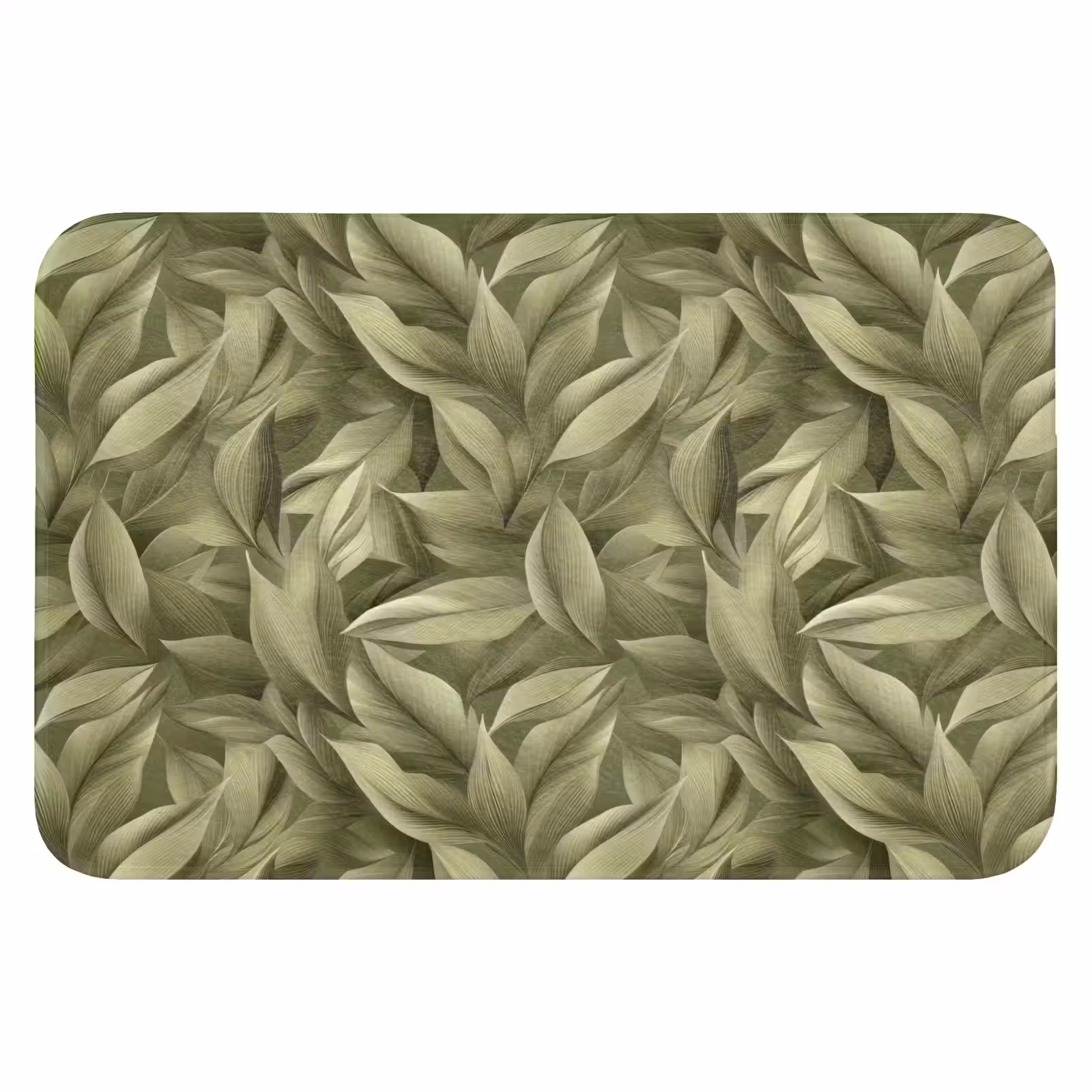 WC Mat - Bladeren - Modern - Groen — 1