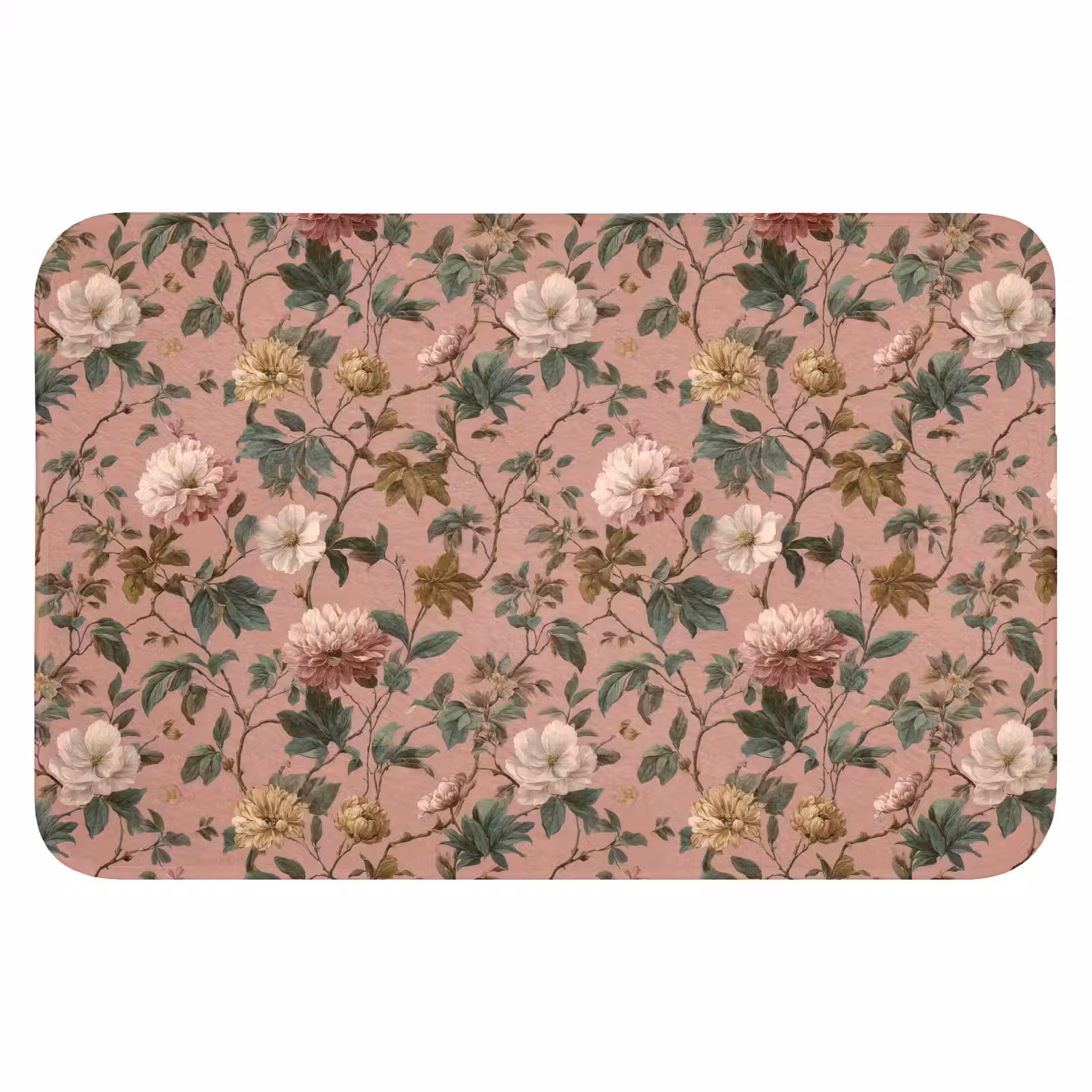 WC Mat - Bloemen - Klassiek - Roze — 1