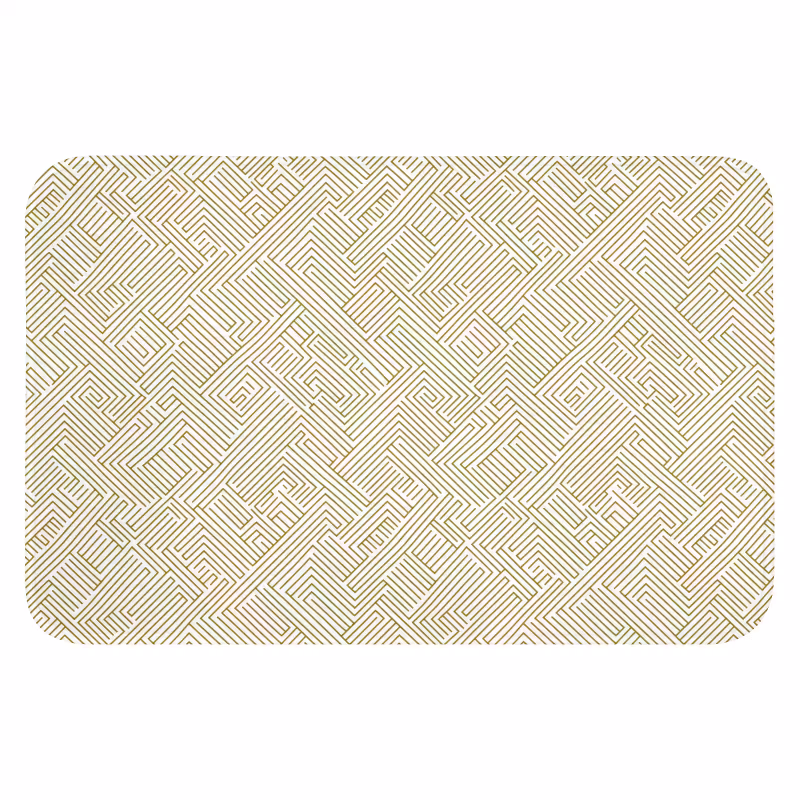 WC Mat - Geometrisch - Lijnen - Groen — 1