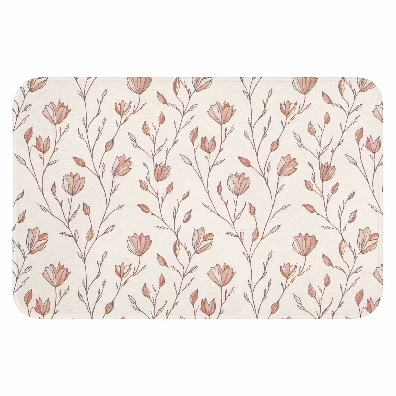 WC Mat - Patroon - Klassiek - Roze — 1