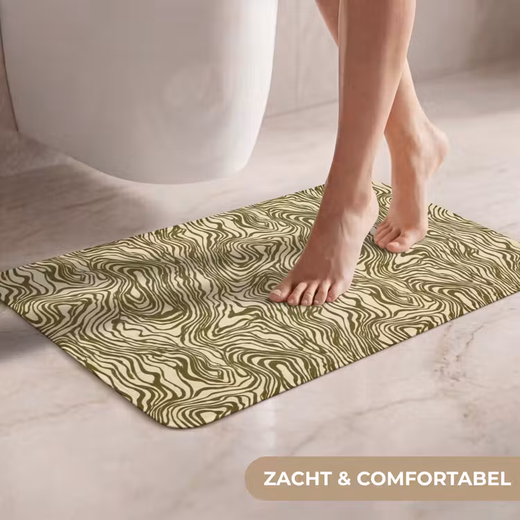 WC Mat - Abstract - Marmer - Groen — 7