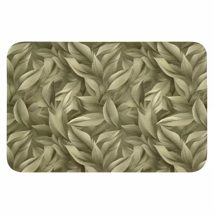 WC Mat - Bladeren - Modern - Groen — 1