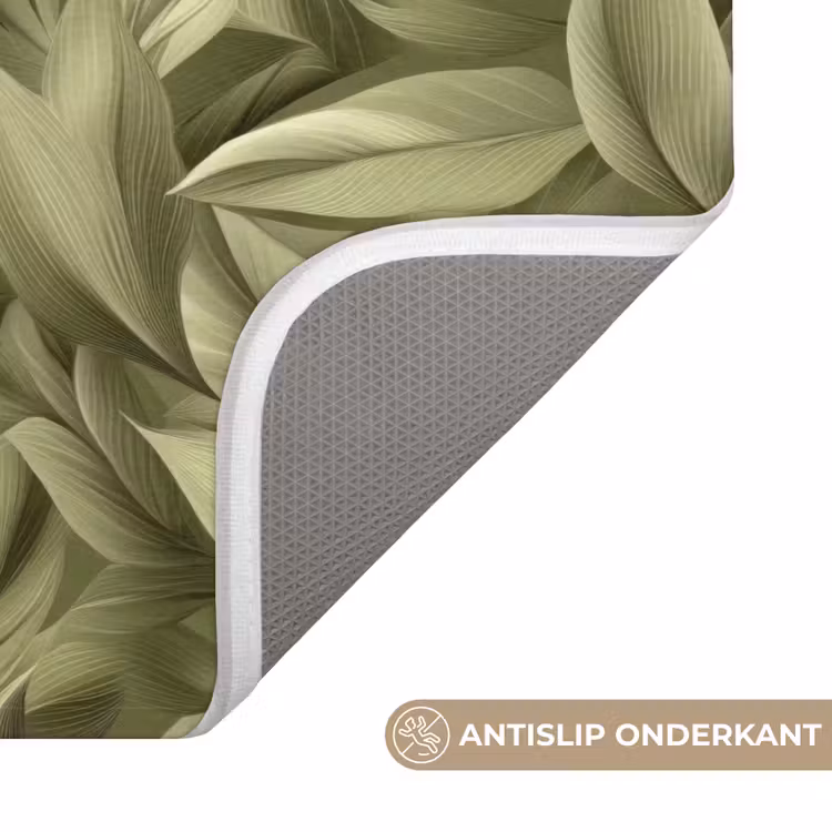 WC Mat - Bladeren - Modern - Groen — 3