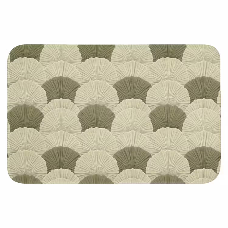 WC Mat - Bladeren - Structuur - Groen — 1