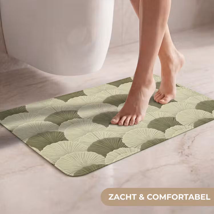 WC Mat - Bladeren - Structuur - Groen — 7