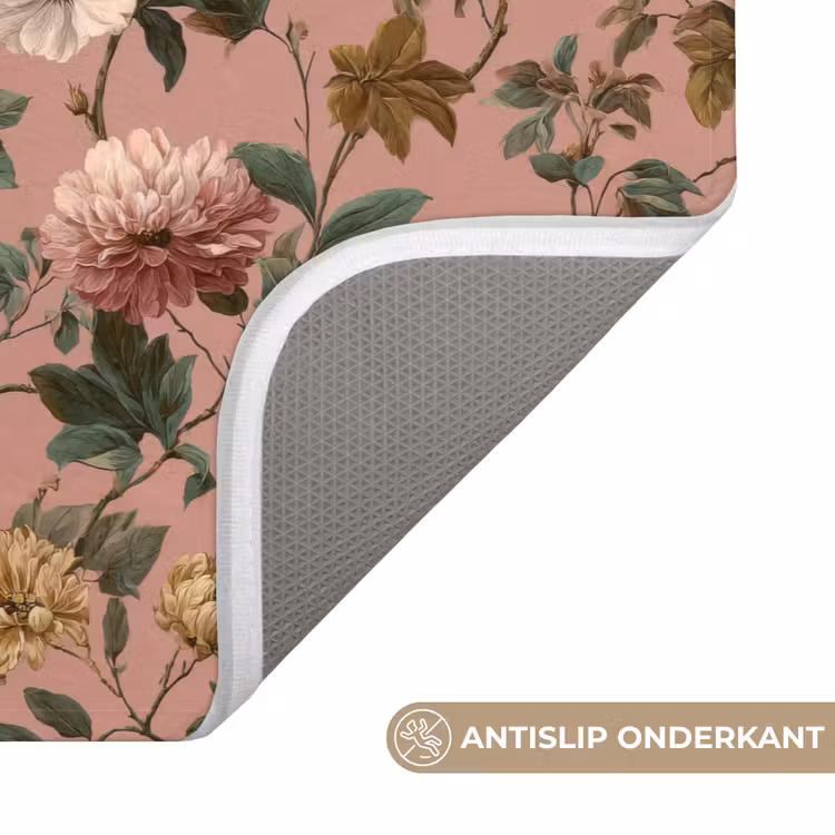 WC Mat - Bloemen - Klassiek - Roze — 3