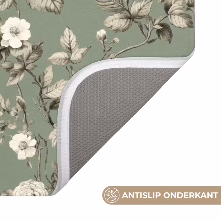 WC Mat - Botanisch - Vogels - Groen — 3