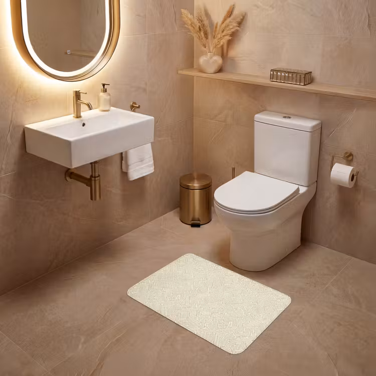 WC Mat - Geometrisch - Lijnen - Groen — 4