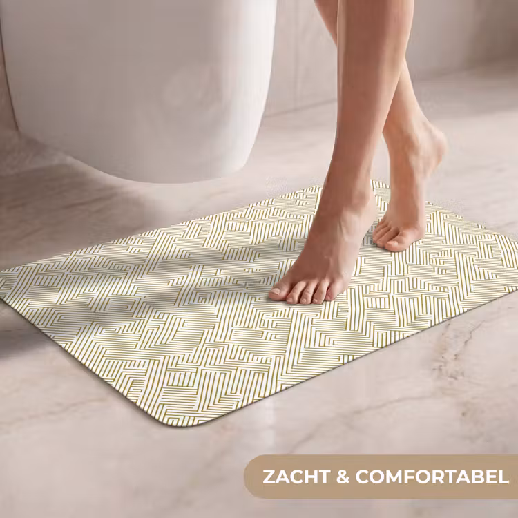 WC Mat - Geometrisch - Lijnen - Groen — 7