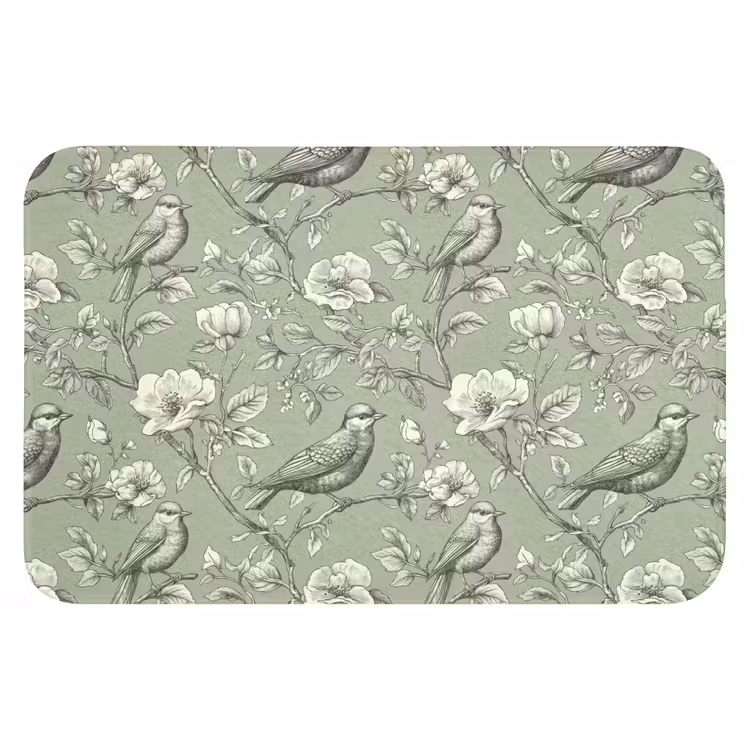 WC Mat - Klassiek - Botanisch - Groen — 1