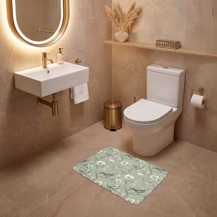 WC Mat - Klassiek - Botanisch - Groen — 4