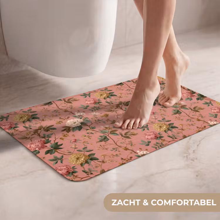 WC Mat - Klassiek - Botanisch - Roze — 7