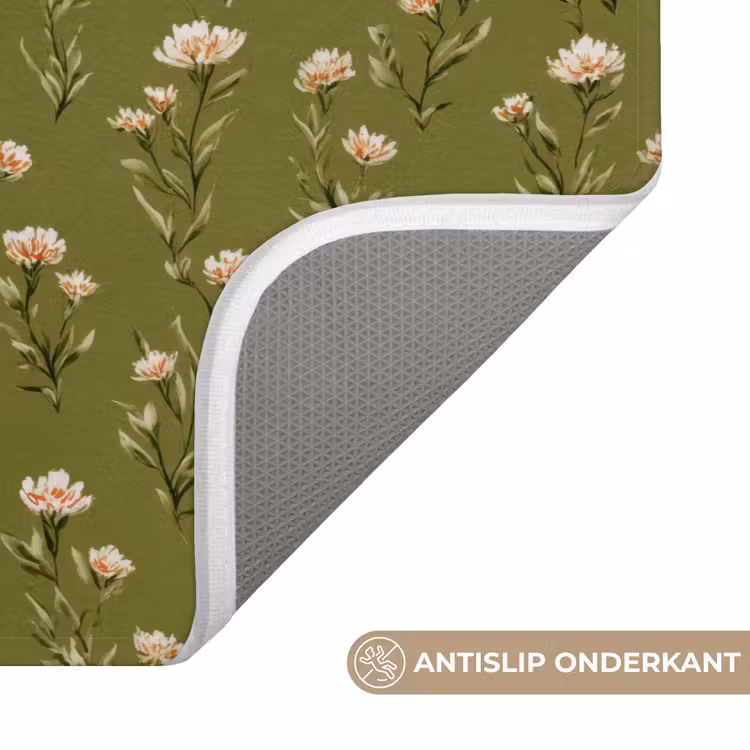 WC Mat - Landelijk - Bloemen - Groen — 3