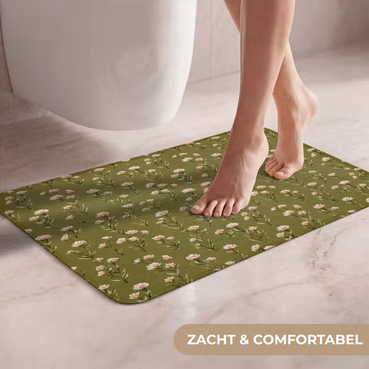 WC Mat - Landelijk - Bloemen - Groen — 7