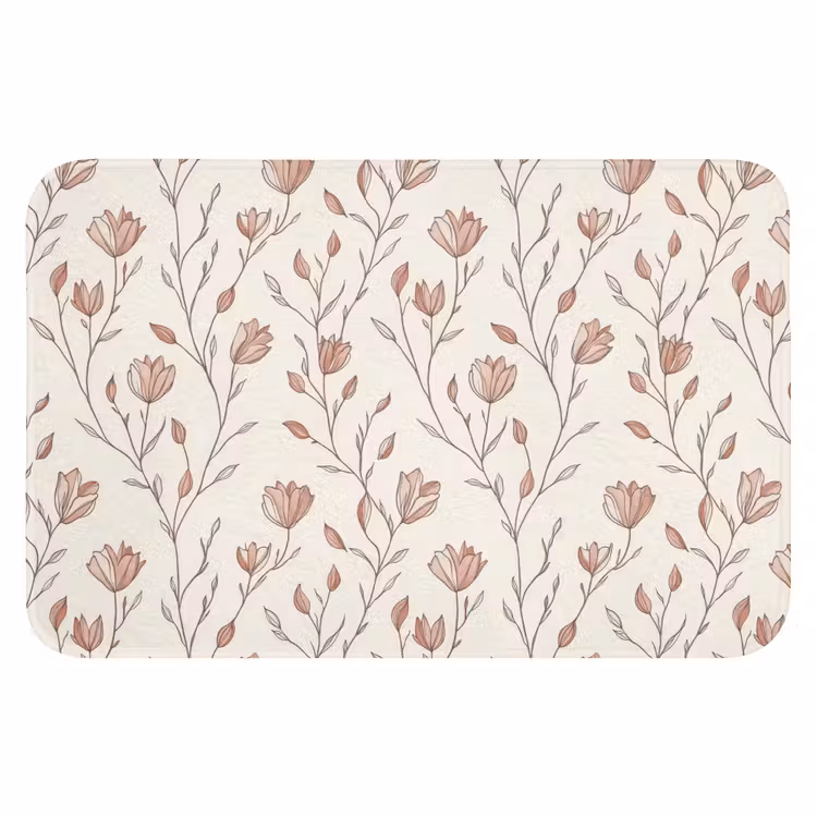 WC Mat - Patroon - Klassiek - Roze — 1