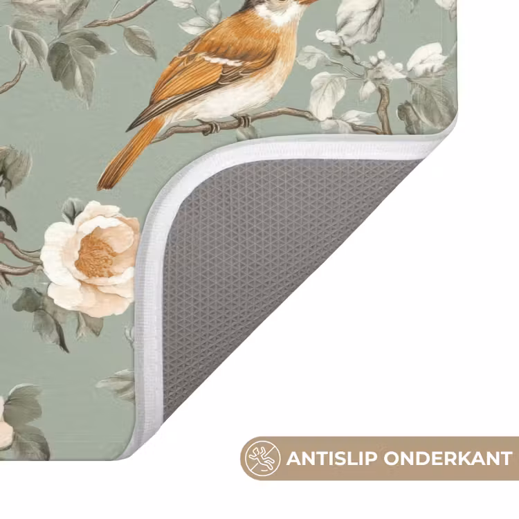 WC Mat - Roze - Vogels - Kleurrijk — 3