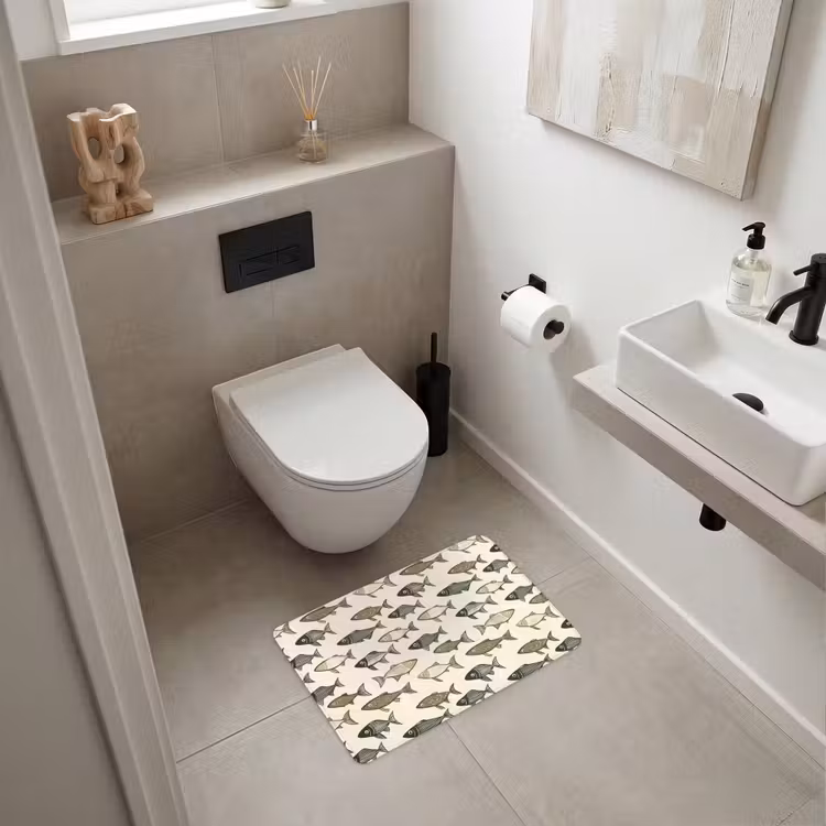 WC Mat - Vissen - Klassiek - Groen — 6